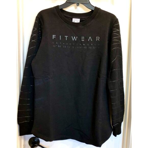 FITWEAR FASHION - NWT L Sz M+ (12) Long Sleeve Slouch Top (Fleece Lined) - Picture 13 of 16